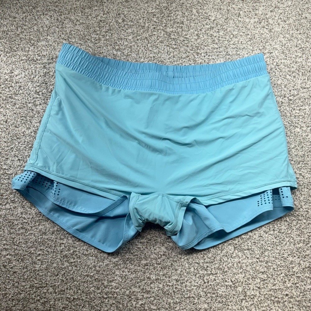 Women's ZYIA Active Sky Blue Athletic Running Pocket Lined Sprint Shorts Size XL - Picture 5 of 8